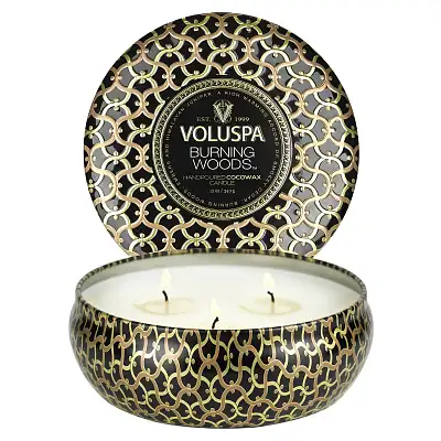 3 Wicked Tin Candle - Burning Woods