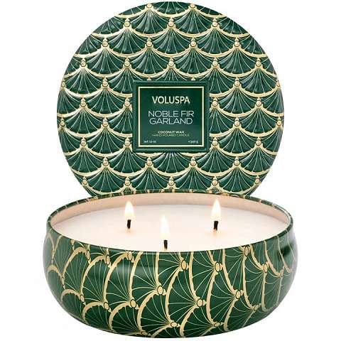 3 Wicked Tin Candle - Noble Fir Garland