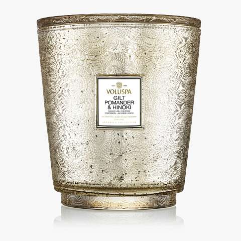 Gilt Pomander - 5 wick Hearth