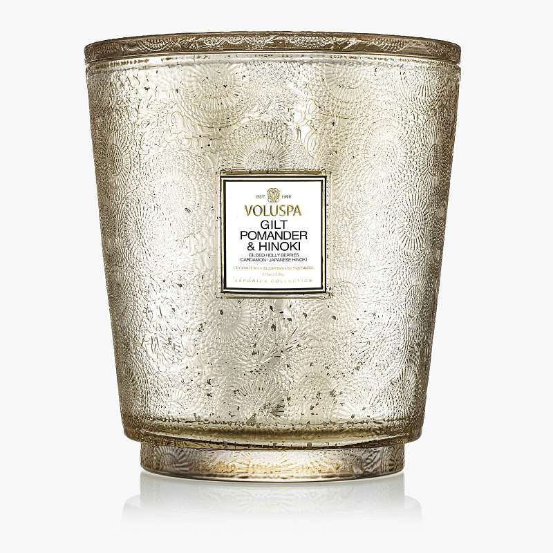 Gilt Pomander - 5 wick Hearth