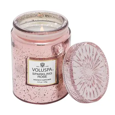 Large Jar Candle - Sparkling Rose