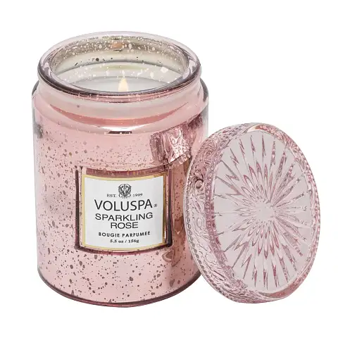 Large Jar Candle - Sparkling Rose